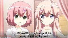 Yo, check out this wild hentai threesome in Gakuen de Jikan 1!