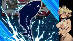 Detailed Play Of Sea And River Fishing Confronting The Sea Devil