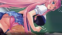 Saimin class hypnotizes girls for intense anal and squirting in classroom.