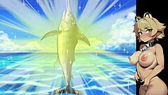 Detailed Play Of Sea And River Fishing Confronting The Sea Devil