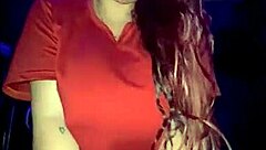 OMG, this 18-year-old redhead babe with huge perfect tits rides hard! 😍🔥