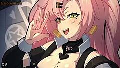 Hard dig action in 3D cartoon hentai