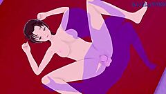 Ai Haibara and Kazuha Toyama engage in intense creampie sex with big tits in 3D hentai animation