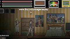 yo, check this guy banging a hot lady in ryona hentai game!