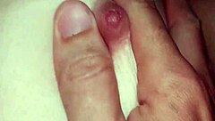 Redhead vixen takes it in panties, enduring cum after her man finishes