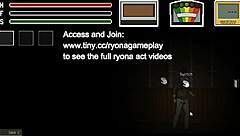 yo, check this guy banging a hot lady in ryona hentai game!