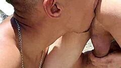 Colombian Shaved Action in Public Outdoor Scene