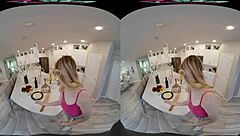 hey, check out this hot blonde ailee anne getting it on in the kitchen with vrhush