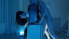 Sadako big ass stuck in tv with clothes ripped and cum