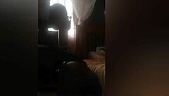 Intense sex as she searches for shoes under the bed