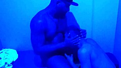 Soldier Passionately Pleasures The Black Guy In The Steamy Sauna