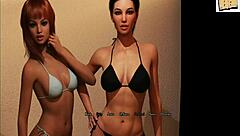 Intertwined 22 waking up next to sexy topless brunette with big tits big ass.