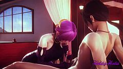 Lol KDA Hentai: Evelyn's Hardcore Sex in League of Legends Anime