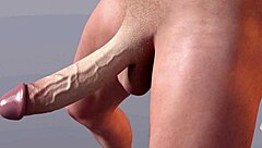 Huge white cock bounces in shocking teen hentai animation