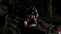 knight, uh, fuks hot brunette outdoors doggy n cowgirl all nite!