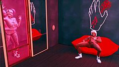 Harley Quinn becomes a sex slave for rough anal and bukkake in hentai parody!