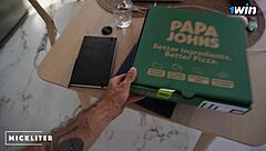 Pizza girl ate my pizza and tried to run away