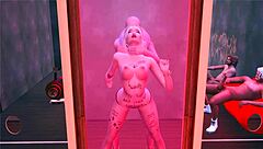 Harley Quinn becomes a sex slave for rough anal and bukkake in hentai parody!