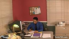 amazing gay butts banging hard in the office