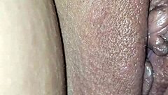 Can you handle watching this amateur's big tits bounce during intense anal masturbation at home?