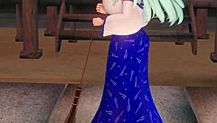 早苗がパイズリしてくれる