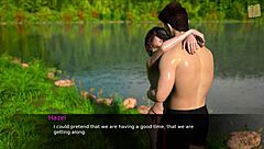 nursing back to pleasure with hot brunette flirting in 3d