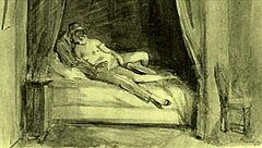 vintage erotic cartoon illustration from anime hentai.