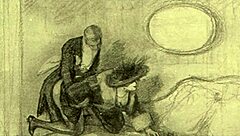 vintage erotic cartoon illustration from anime hentai.