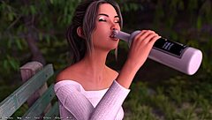 Cute Brunette Craves My Attention in Being a Dik 04 Scene.