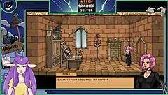 Witch Trainer Silver Part 14: Brunette Asian with Big Tits in Hentai Action.