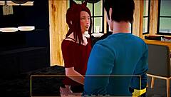 My New Family Shows Off Big Tits in Homemade Clip