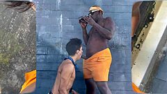 Daddyblackxxx1 Slams Ericsockz Hard in Outdoor Action