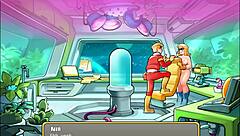 Oh man, playing Space Rescue with that hot Sophie and her huge curvy tits!