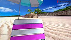 Gwen Tennyson in Bikini Fucked on Public Beach