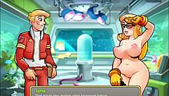 Oh man, playing Space Rescue with that hot Sophie and her huge curvy tits!