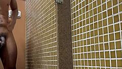 Hey, spying on that hung guy showering at the gym