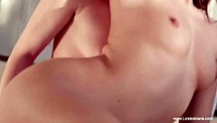 Sensual Lesbian Lovers Kissing and Connecting Deep