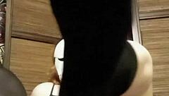 stocking fetish solo in pov, so horny!