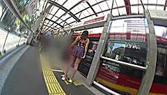 i put on skirt and thong seeking dick on metrobus