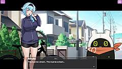 İri memeli kurye anime hentai oyunda memeleri oyuncakla ifşa