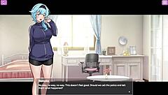 İri memeli kurye anime hentai oyunda memeleri oyuncakla ifşa