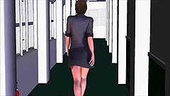 internet art concern features yuna-sensei’s home visit in 3d