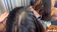 morena rabuda came asking for sugar but got pounded doggy till she came! 😈