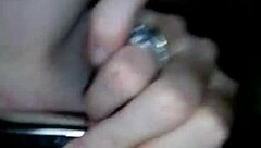 yo, watch this ginger cum hard with her dildo!