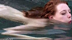 Misha Lowe Teases by the Pool, Hiding Big Tits or Showing Off?