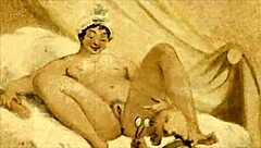 Vintage Erotic Cartoon Illustration