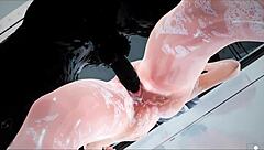 valkyrie hentai macerasında küvette gevşeyip yıkanıyor