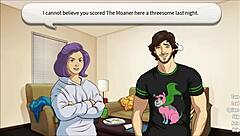 kissing two men with crushes and recalling the memory