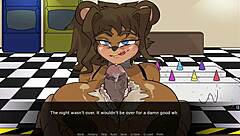 FNAF Porn Game Boobjob Compilation With Curvy Big Tits