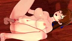 i'm fuckin kasumi from doa in this 3d hentai, her big tits bouncin